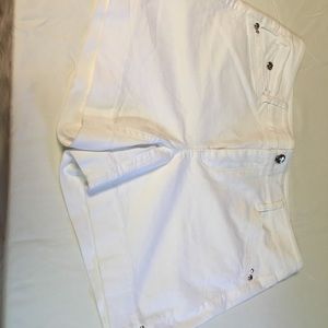 White House black market white shorts